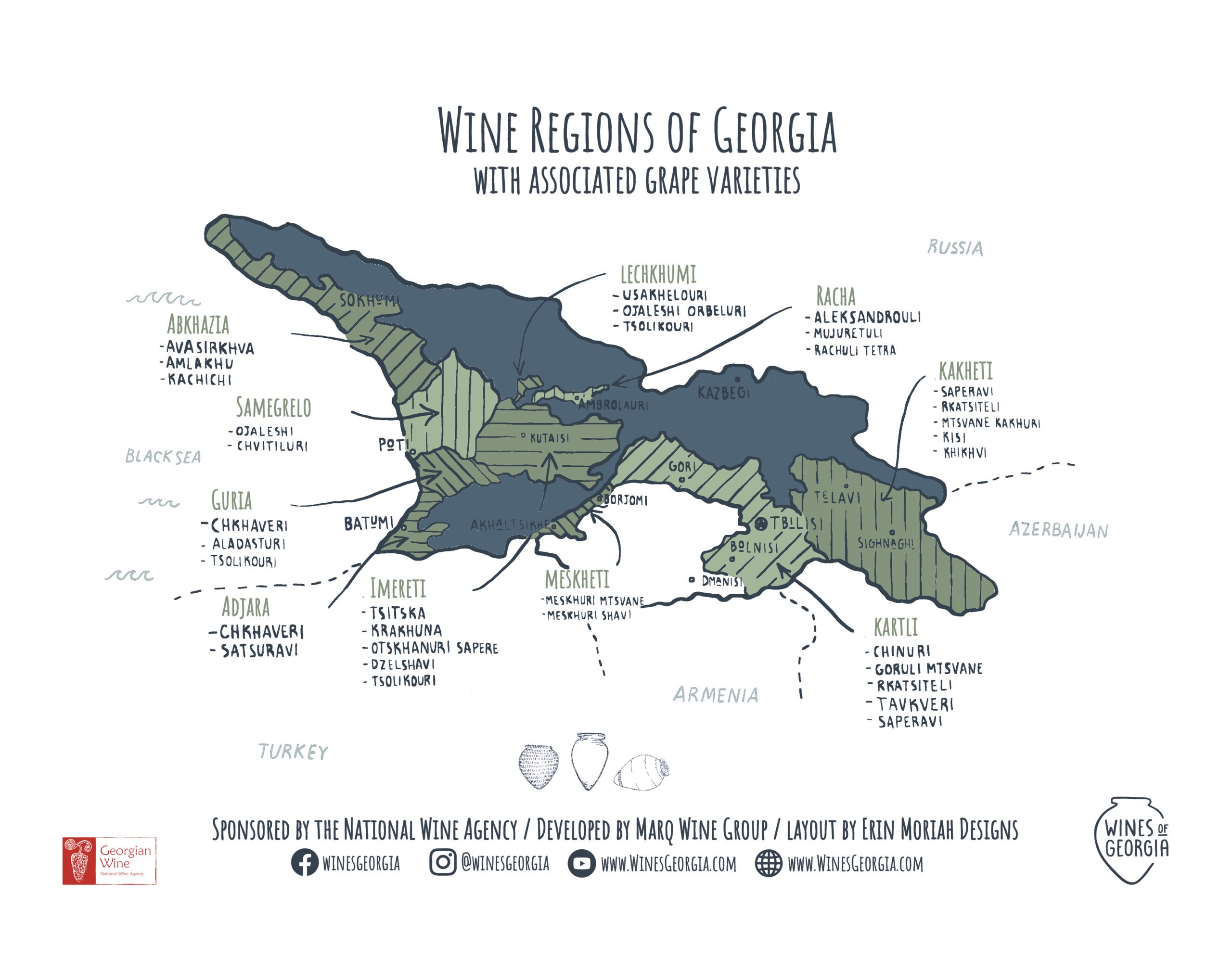 Georgian Wine Regions for Print