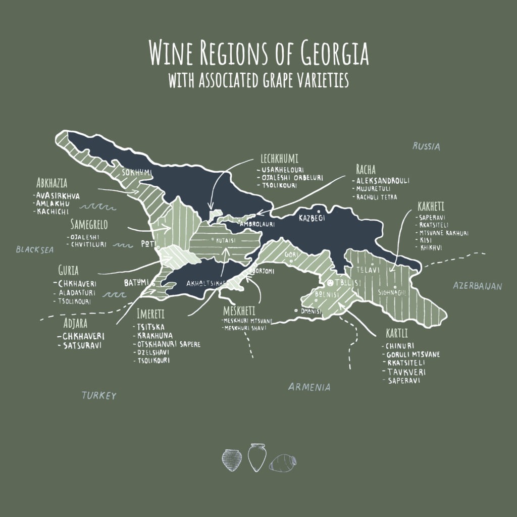 Georgian Wine Regions Ig Green Background 1024x1024